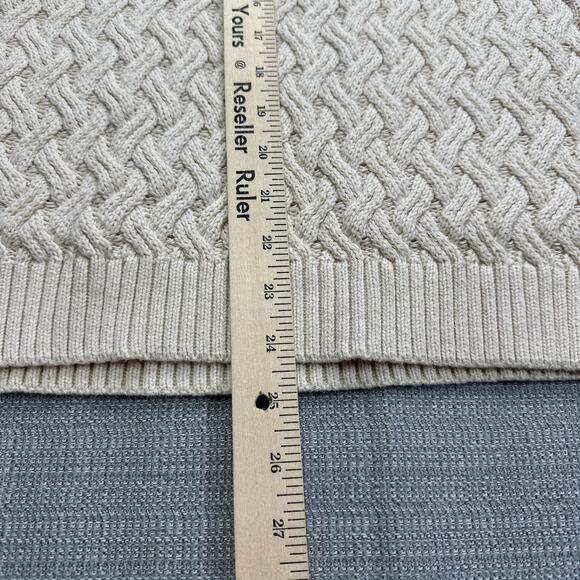 Vintage Jeanne‎ Pierre Sweater Small Ivory Cable Knit Coastal Textured Cozy - Picture 7 of 8